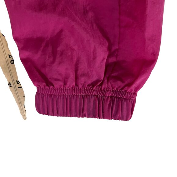 2023 Reebok Retro Style Pink & Black Nylon Parachute Jogger Wind Pants XS - Picture 9 of 12